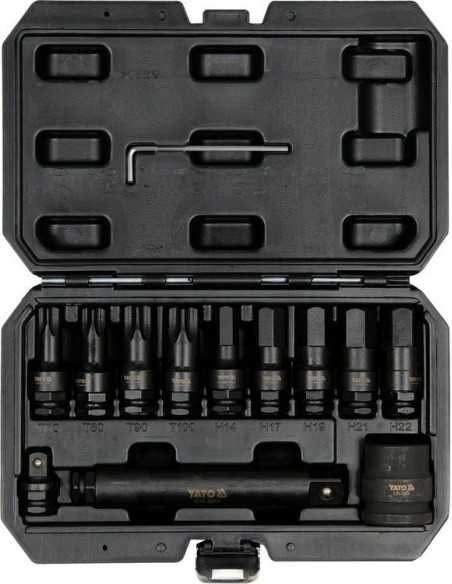 YATO KLUCZE TORX / HEX UDAROWE 12 elem. 10655