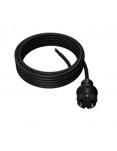 AWTOOLS PRZEWÓD Z WTYCZKĄ 5m 3x1,5 CZARNY H05VV-F