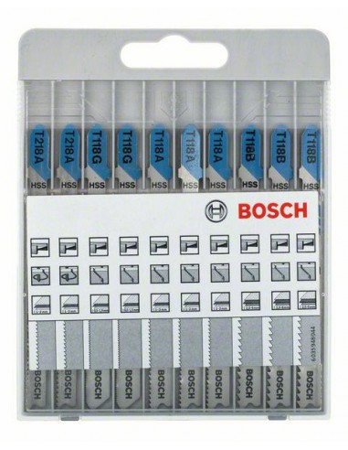 BOSCH BRZESZCZOTY "T" ZESTAW DO METALU  10szt