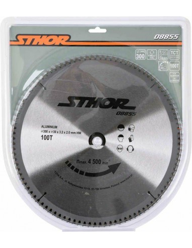 STHOR PIŁA TARCZOWA DO ALUMINIUM 300x30mm 100-ZĘBÓW