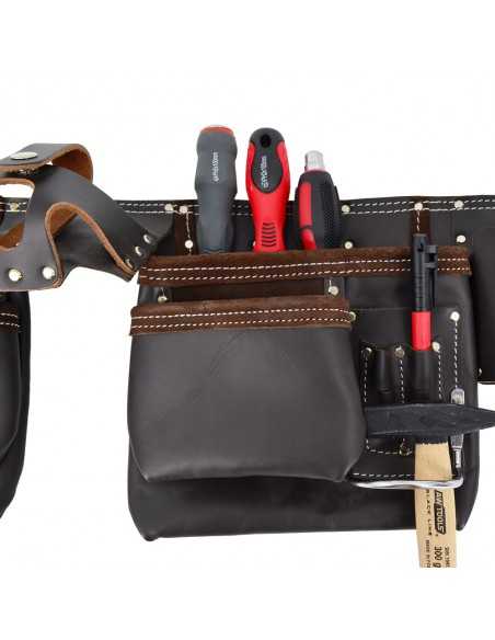 AWTOOLS PAS MONTERSKI PROFESJONALNY 11 KIESZENI GŁADKI BLACK LINE