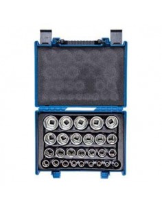 KT ZESTAW NASADEK KRÓTKICH 1/2"6kąt. 27szt. WALIZKA