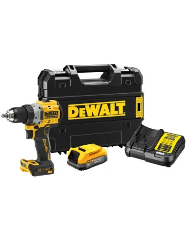 DEWALT WIERTARKO-WKRĘTARKA UDAROWA 18V 90Nm 1x1,7Ah POWERSTACK BL TSTAK DCD805E1T