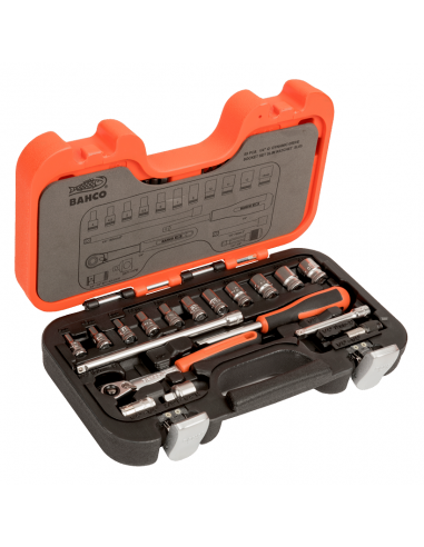 BAHCO ZESTAW KLUCZY SLIM  65el. 1/4"