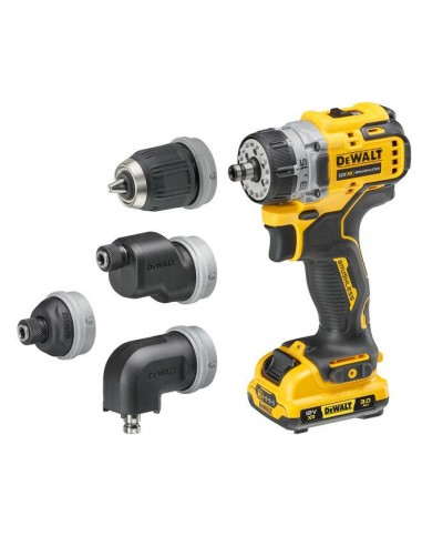 DEWALT WIERTARKO-WKRĘTARKA 12V 2x3,0Ah WYMIENNE GŁOWICE DCD703L2T