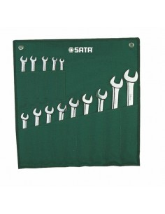 SATA KLUCZE PŁASKO-OCZKOWE 14szt. SASZETKA