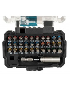 MAKITA ZESTAW KOŃCÓWEK+ UCHWYT 31elem.