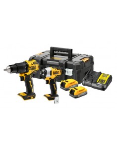 DEWALT ZESTAW COMBO 18V WKRĘTARKA UDAROWA DCD709 + ZAKRĘTARKA DCF809 2x1,7Ah POWERSTACK DCK2062E2T