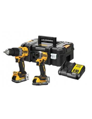 DEWALT ZESTAW COMBO 18V WKĘTARKA UDAROWA DCD805 + ZAKRĘTARKA DCF850 2x1,7Ah POWERSTACK DCK2050E2T