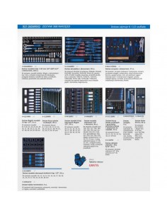 KING TONY WÓZEK WARSZTATOWY  7 SZUFLAD 368 NIEBIESKI 87G39-7BA-K