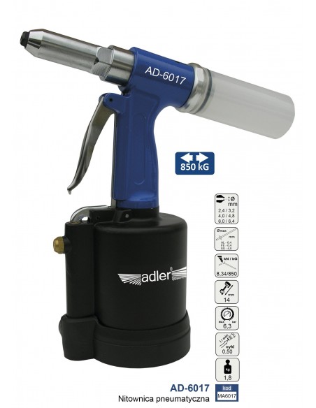 ADLER NITOWNICA PNEUMATYCZNA AD-6017