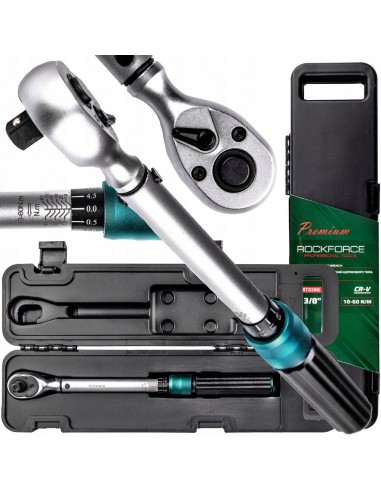 ROCKFORCE KLUCZ DYNAMOMETRYCZNY 3/8"  10-60Nm