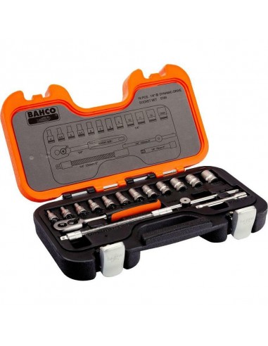 BAHCO ZESTAW KLUCZY  16el   1/4"