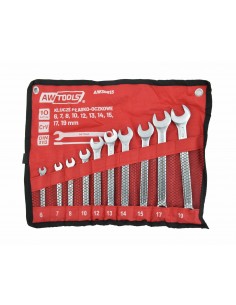 AW KLUCZ PŁASKO-OCZKOWY KPL.10szt./6mm-19mm