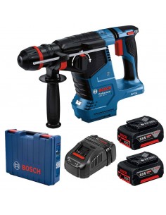 BOSCH MŁOTOWIERTARKA Z OPCJĄ KUCIA 18V 2,4J GBH 187-LI 2x5,0Ah ONE CHUCK