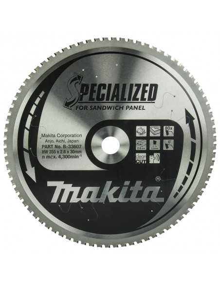 MAKITA PIŁA TARCZOWA  355x30x80z SPECJALIZED PŁYTY WARSTWOWE