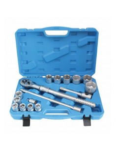 SATRA KOMPLET KLUCZY NASADOWYCH 6-KT Z GRZECHOTKĄ TELESKOPOWĄ 3/4” 16 EL