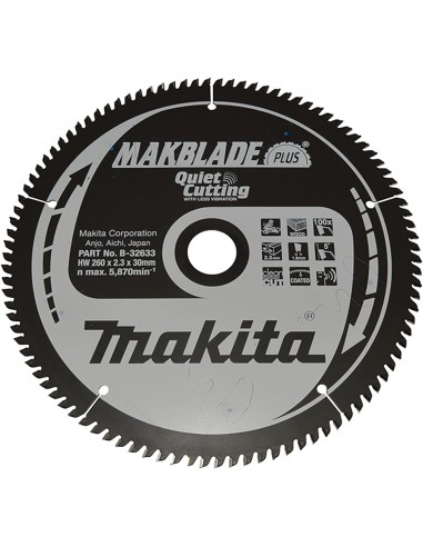 MAKITA PIŁA TARCZOWA  260x30x100z MAKBLADE PLUS DREWNO