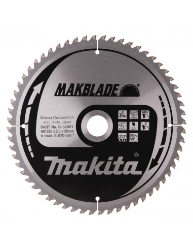 MAKITA PIŁA TARCZOWA  260x30x60z MAKBLADE DREWNO
