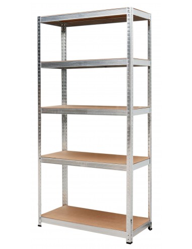 AWTOOLS REGAŁ 5 PÓŁEK 200x90x40 NOŚNOŚĆ 300kg / 5.0mm - WCISKANY SZYBKI MONTAŻ