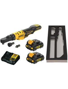 DEWALT GRZECHOTKA 12V DCF500L2G Z ADAPTERAMI 1/4" 3/8" 1/2" HEX 1/4" 2x3,0Ah