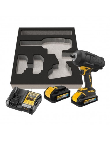 DEWALT KLUCZ UDAROWY 1/2" 18V DCF961H2G 1626Nm 2x5,0Ah GFN TSTAK