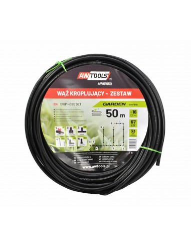 AW WĄŻ KROPLUJĄCY ZESTAW 50m