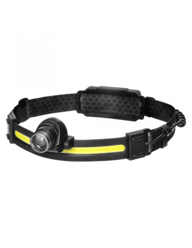 ORNO LATARKA CZOŁOWA LED COB 3W + LED CREE 10W AKUM. 1200mAh