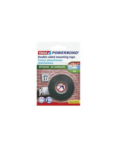 TESA TAŚMA DWUSTRONNA POWERBOND 1,5m x 19mm ZEWNĘTRZNA