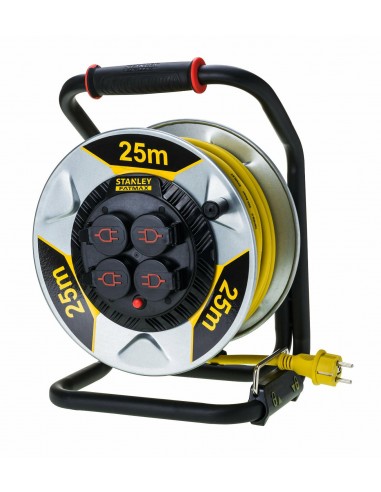 STANLEY PRZEDŁUŻACZ BĘBNOWY 25m  3x2,5mm 16A IP44