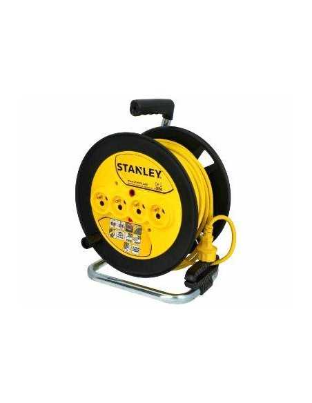 STANLEY PRZEDŁUŻACZ BĘBNOWY  40m  3x1,5mm 16A IP20 Z ZABEZPIECZENIEM PRZEPIĘCIOWYM