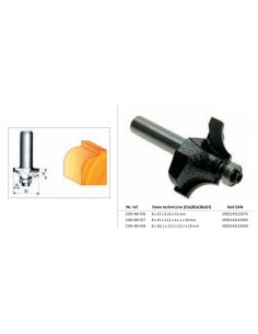 CONDOR FREZ DO DREWNA, DO ZAOKRĄGLEŃ Fi38 12,7 x 19mm TRZPIEŃ 8mm Z ŁOŻYSKIEM