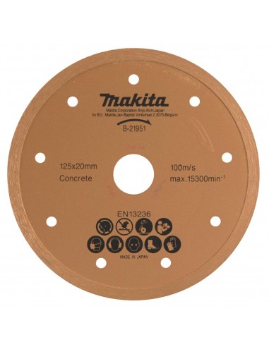 MAKITA TARCZA DIAMENTOWA 125mm x 20mm PEŁNA DO DCC500,4101RH