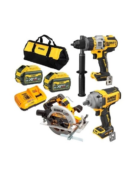 DEWALT ZESTAW COMBO 18V DCK324T2 ( DCD999, DCF892, DCCS573) 2x6,0Ah FLEXVOLT TORBA