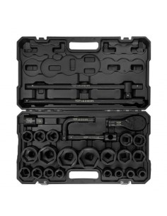 JCB ZESTAW KLUCZY UDAROWYCH 26el. 3/4" - 1"  6KĄT. (17-65mm)