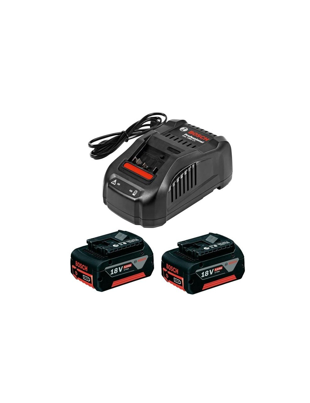 BOSCH AKUMULATOR 18V 2x5,0Ah LI-ION + ŁADOWARKA GAL1880CV