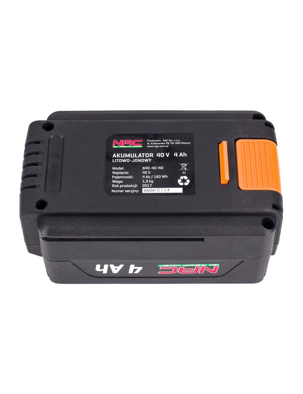 NAC AKUMULATOR 40 V 4Ah, OGNIWA SAMSUNG