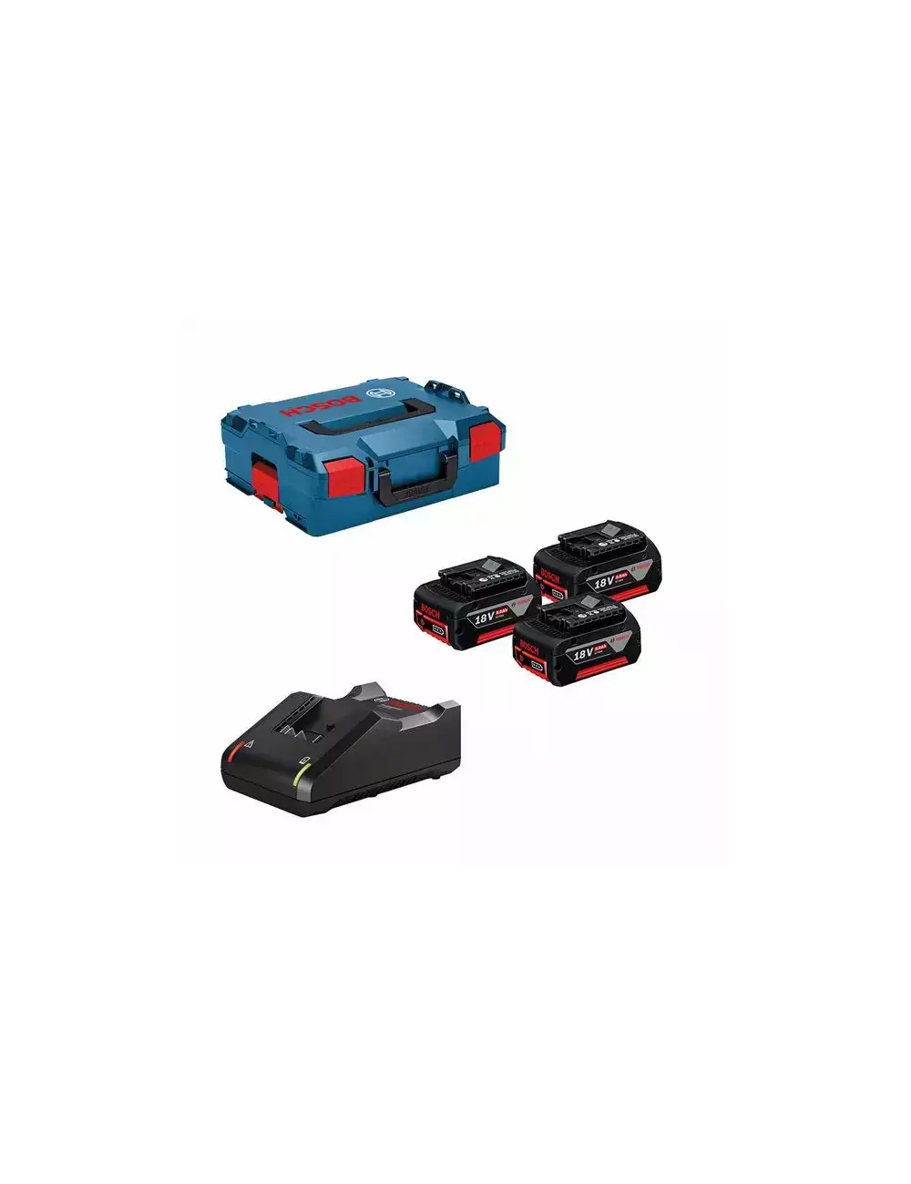 BOSCH AKUMULATOR 18V  5,0Ah x3 +ŁADOWARKA GAL 18V-40 +LB