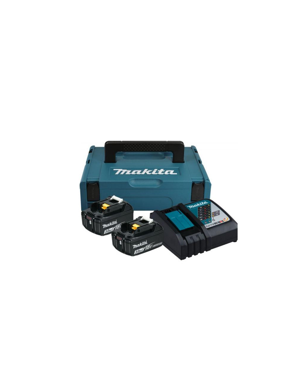 MAKITA ZESTAW ZASILAJĄCY 18V (BL1830Bx2+DC18RC) MAKPAC