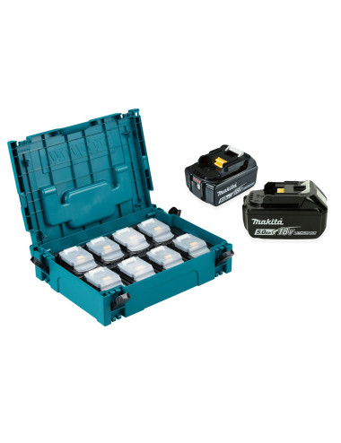 zestaw zasilający Makita 199697-1 (18V, 8x akumulator 5,0 Ah)