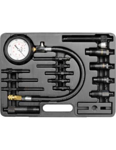 YATO MIERNIK CIŚNIENIA SPRĘŻANIA DIESEL ZESTAW 16 elem. 7307