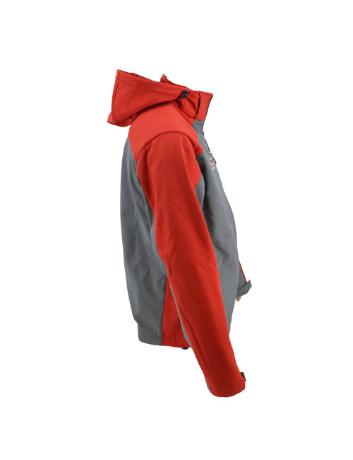 AWTOOLS KURTKA SOFTSHELL T4  CZERWONO SZARA/XXL
