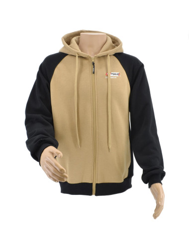 AWTOOLS BLUZA ROZPINANA T6 BEŻ CZARNA  S