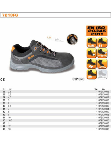 BETA PÓŁBUTY BEZPIECZNE ZAMSZOWE FLEX SP1 ROZMIAR 45