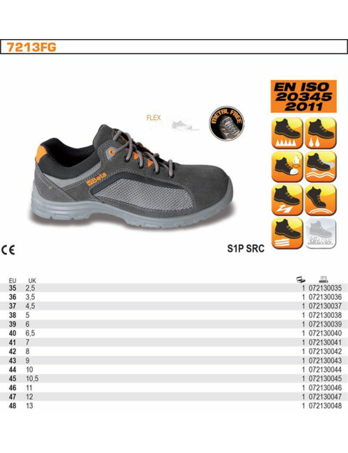 BETA PÓŁBUTY BEZPIECZNE ZAMSZOWE FLEX SP1 ROZMIAR 47