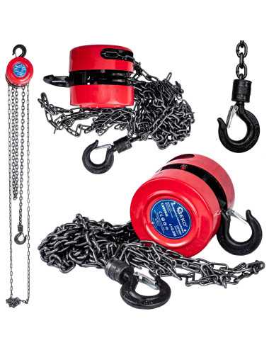 PRZYCIĄGARKA ŁAŃCUCHOWA  1T x 2,5m GEKO