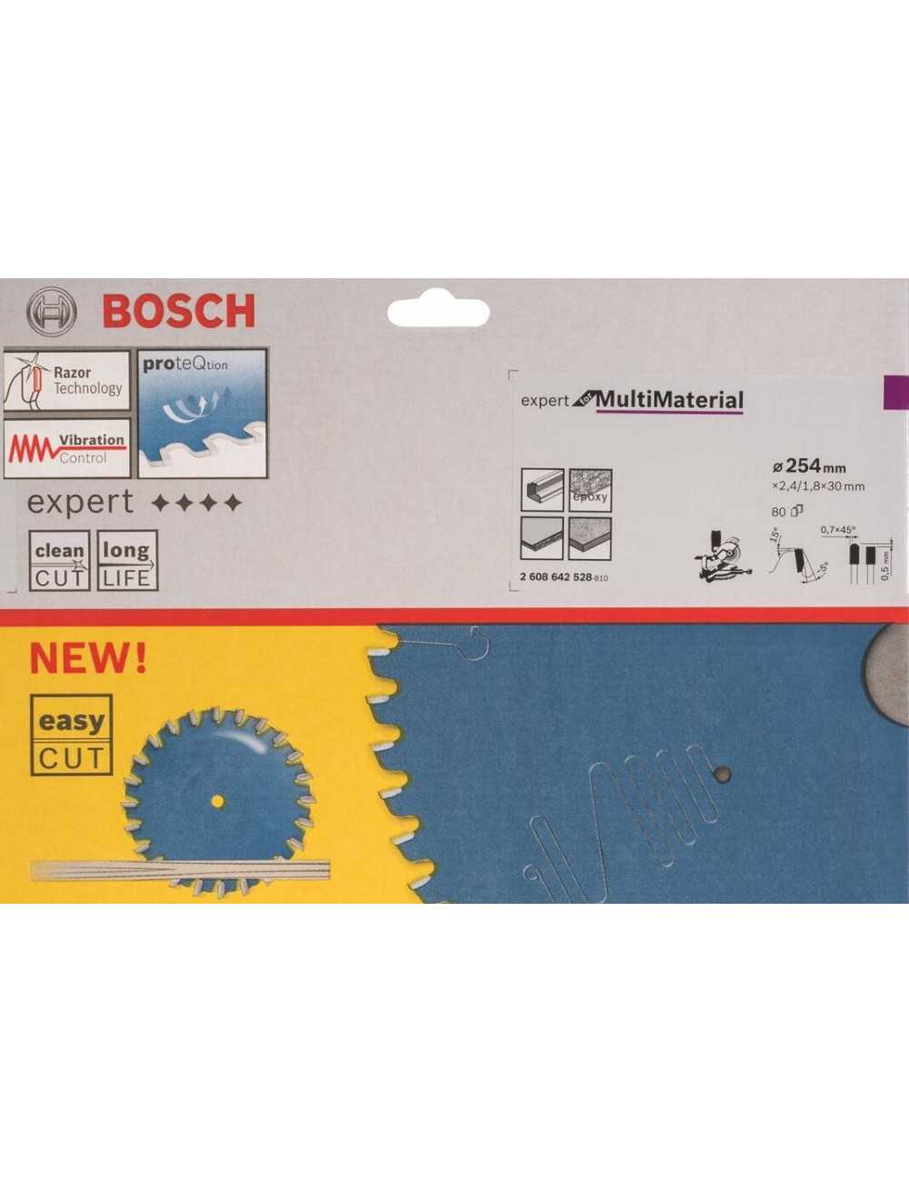 BOSCH PIŁA TARCZOWA MULTIMATERIAL EXPERT 254x30mm 80-ZĘBÓW