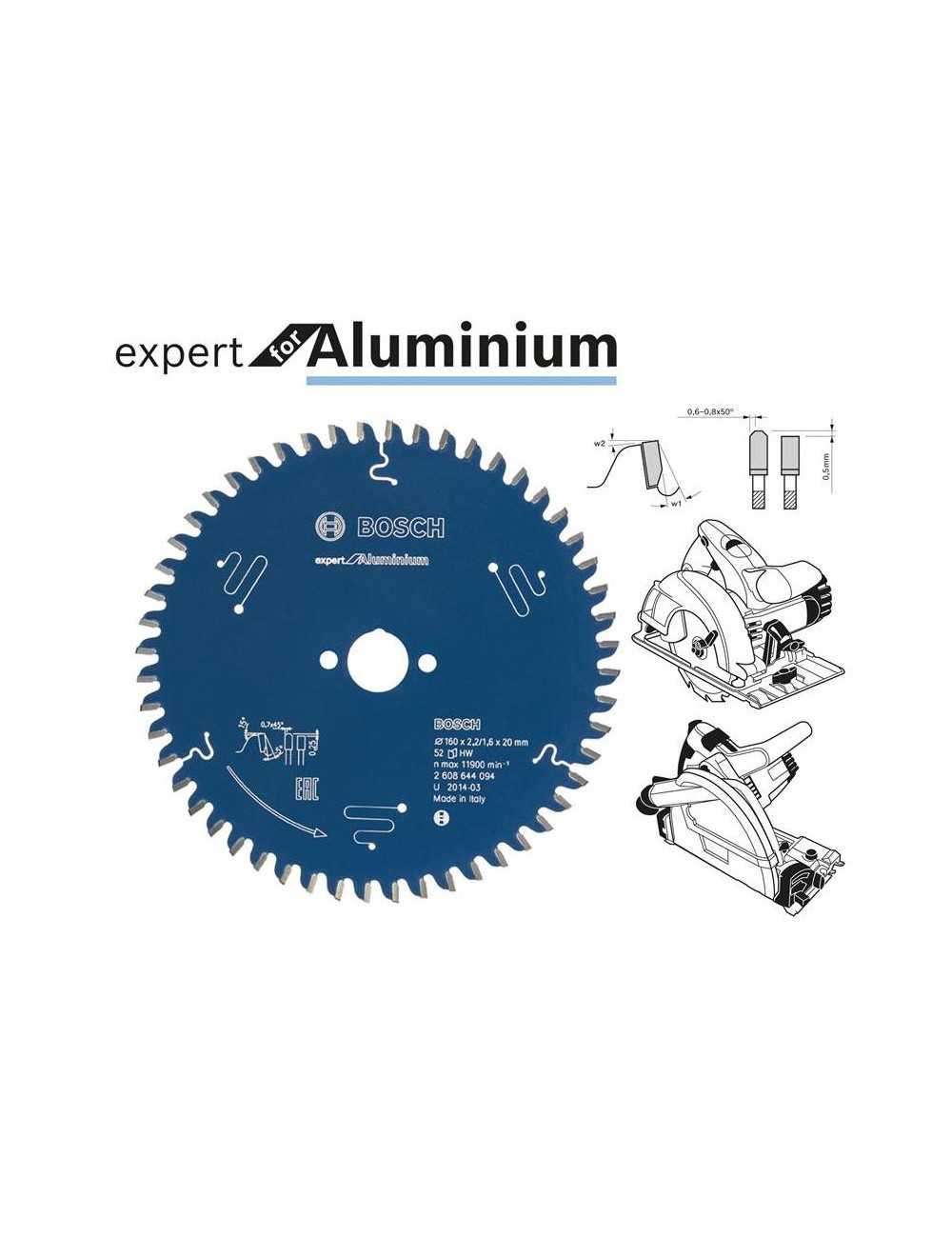 BOSCH PIŁA TARCZOWA DO ALUMINIUM EXPERT 216x30mm 64-ZĘBY