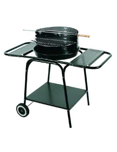 GRILL OKRĄGŁY RUCHOMY Z DWIEMA PÓŁKAMI MG906