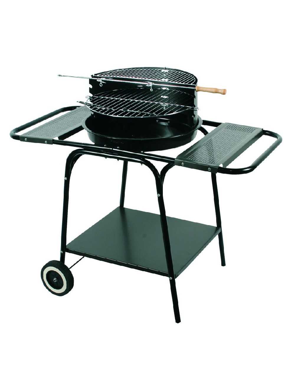 GRILL OKRĄGŁY RUCHOMY Z DWIEMA PÓŁKAMI MG906